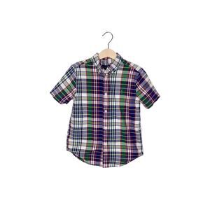 Ralph Lauren Multicolor Plaid Short Sleeve Button Down Shirt 6